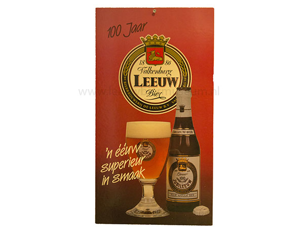 leeuw bier reclamebord jubileeuw jaren 80